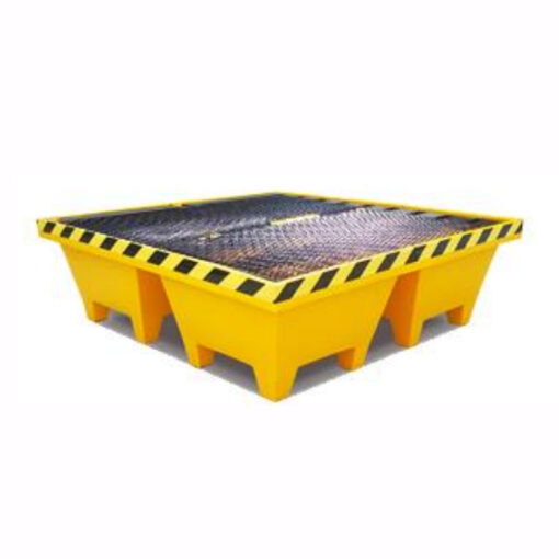 Bandeja antiderrame 120x120x48 cm base metalica 4 tam