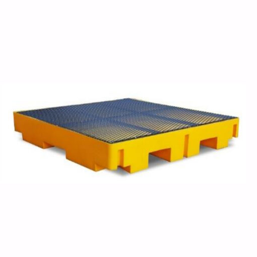 Bandeja antiderrame 128x128x19 cm base metalica 4 tam