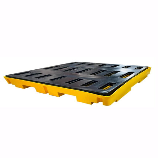 Bandeja antiderrame 128x128x19 cm base plastica 4 tam