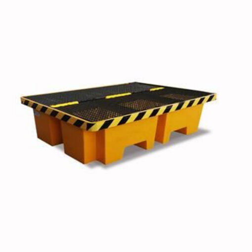 Bandeja antiderrame 129x90x35 cm base metalica 2 tamb